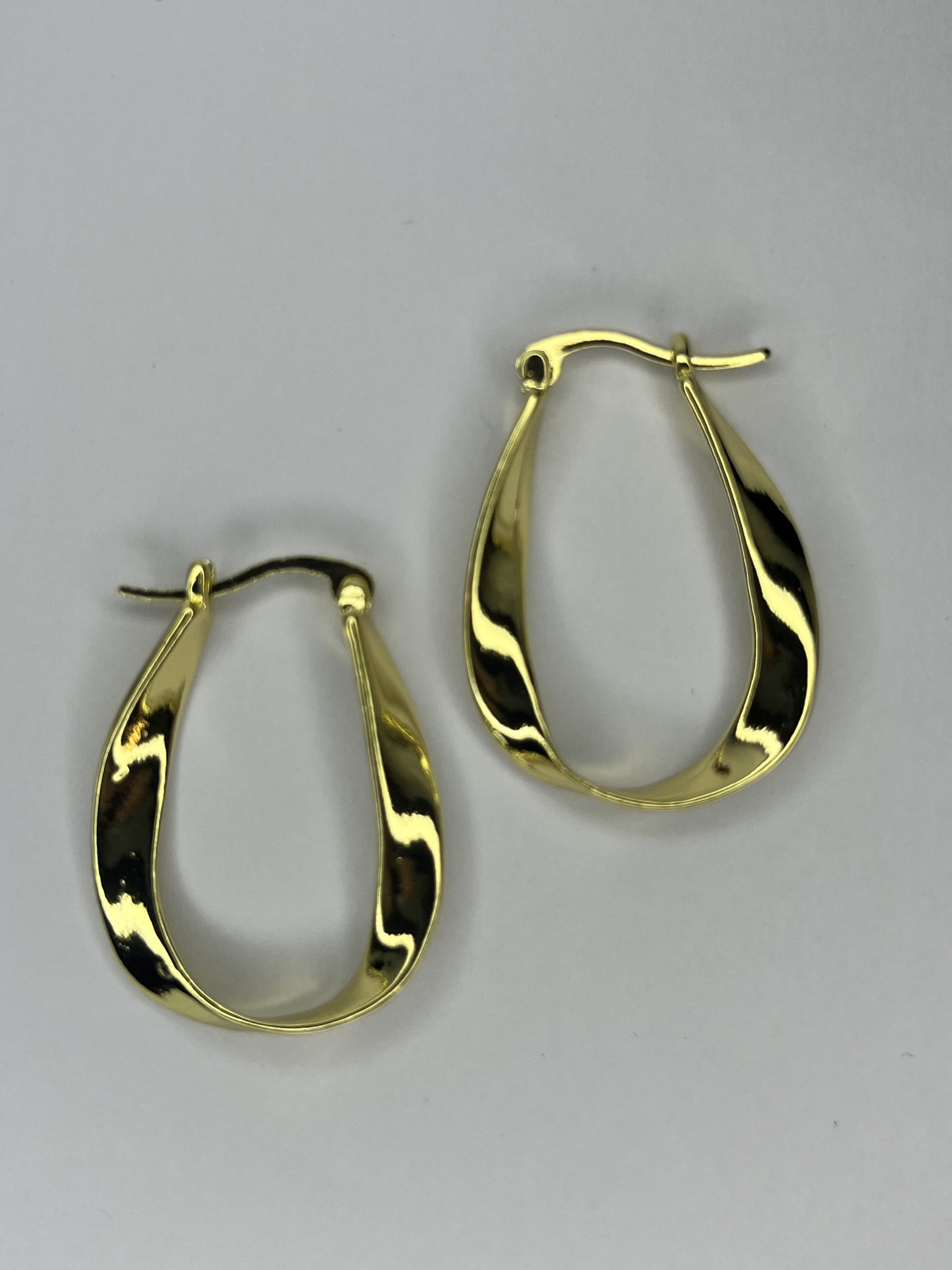 Golden Drop Hoops
